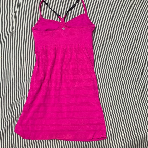 Pink and black Lululemon Y tank - Picture 5 of 6
